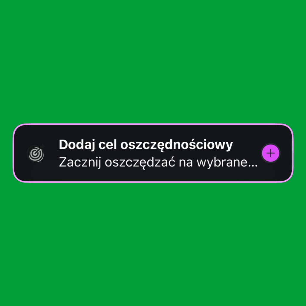 Cel oszczędnościowy i skarbonka w SGB Mobile